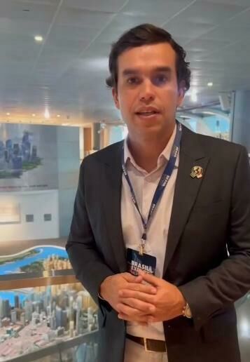 Imagem de compartilhamento para o artigo Em missão oficial, deputado federal Beto Pereira vai a Singapura para observar projetos que podem ser implantados no Brasil da MS Todo dia